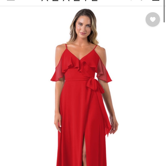 Azazie Vienna Dress in Red - Picture 1 of 4